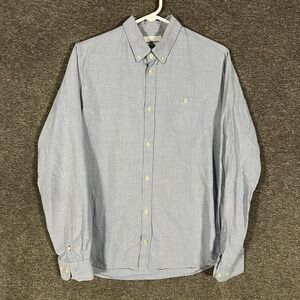 Norse Projects Shirt Mens Medium Blue Anton Oxford Long Sleeve Button Down
